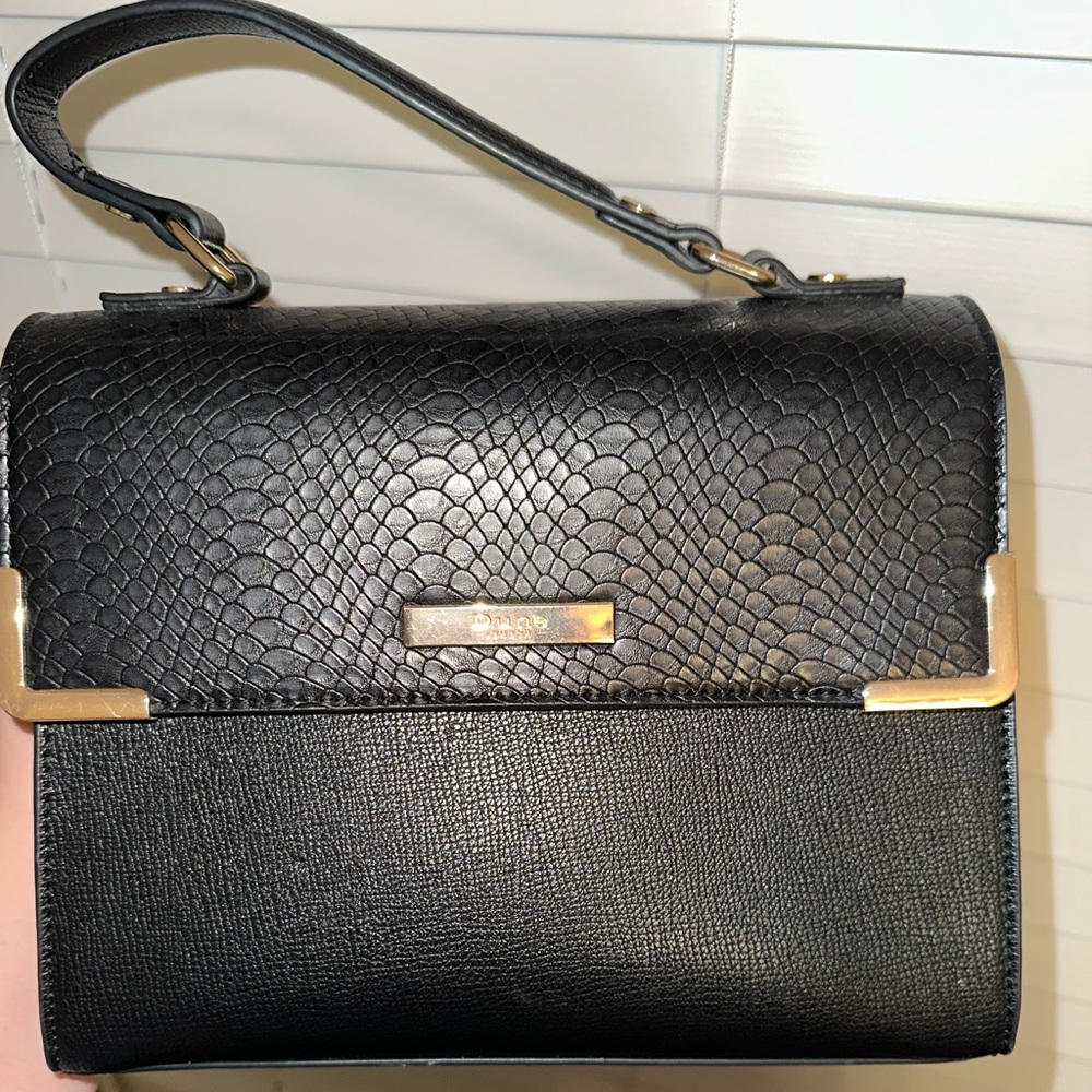 Black Leather Crossbody Bag